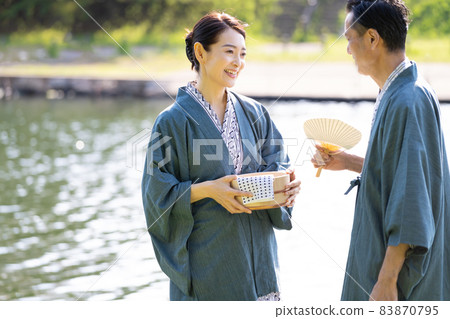 浴衣中間情侶溫泉之旅 83870795