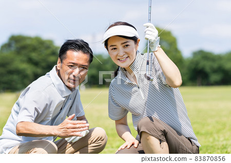 Golf middle couple golf course Golf middle couple golf course 83870856