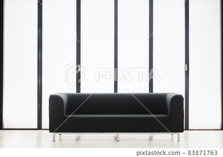 black sofa interior 83871763