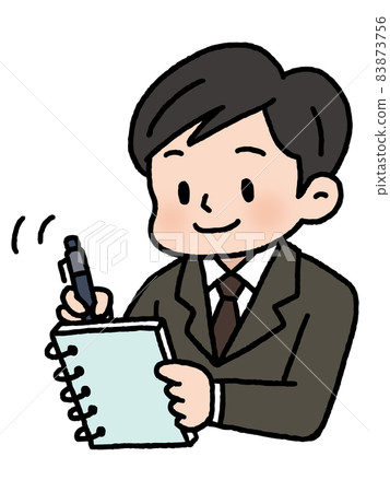 A man taking a note 83873756