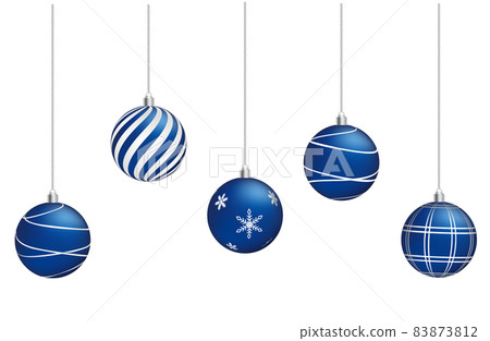 Real blue Christmas bobble Real blue Christmas bobble 83873812