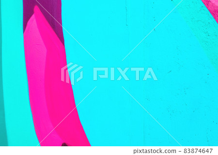 close up of colorful urban wall texture 83874647