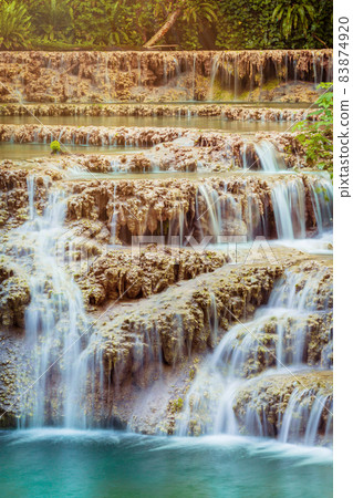 Turquoise water of Krushuna waterfalls, Bulgaria Turquoise water of Krushuna waterfalls, Bulgaria 83874920