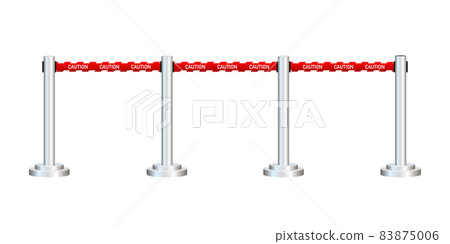 Red carpet with red ropes on golden stanchions. Exclusive event, movie premiere, gala, ceremony, awards concept. Vector illustration. Red carpet with red ropes on golden stanchions. Exclusive event, movie premiere, gala, ceremony, awards concept. Vector illustration. 83875006