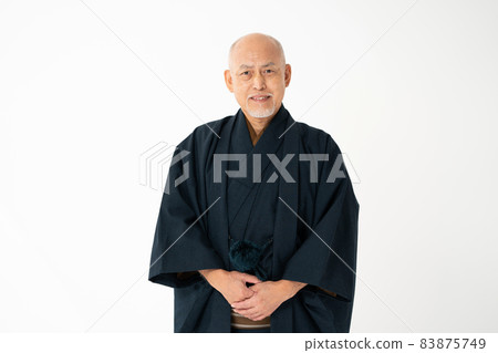 Japanese clothes senior men kimono 83875749