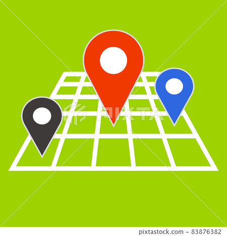 Maps and map pins Maps and map pins 83876382