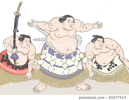 相撲繪、不知火舞右衛門、土兵繪、浮世繪、歌川國定 相撲繪、不知火舞右衛門、土兵繪、浮世繪、歌川國定 83877414