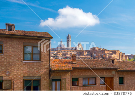 Downtown Siena skyline in Italy Downtown Siena skyline in Italy 83878776