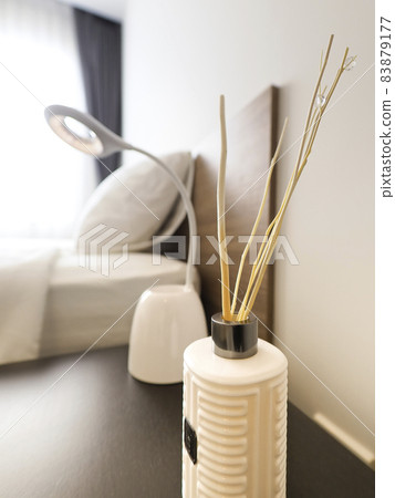 Bangkok, Thailand Condominium Bedside bedroom 83879177