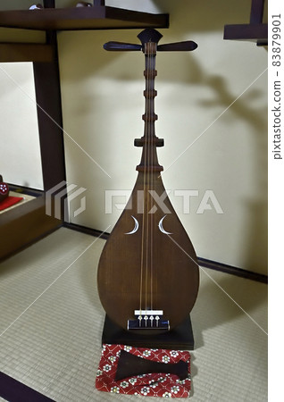 鳥取縣若狹町若狹民間工藝館的琵琶 83879901
