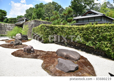 夏季京都二條城花園風景加茂七岩 83880219