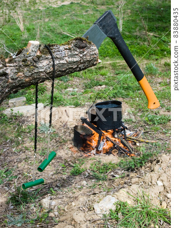 Camping background 83880435