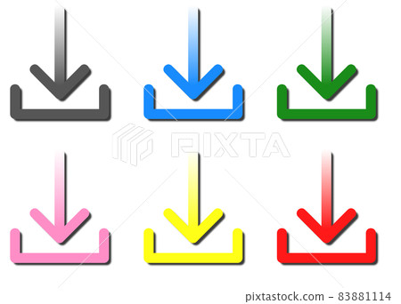 Download down arrow illustration 83881114