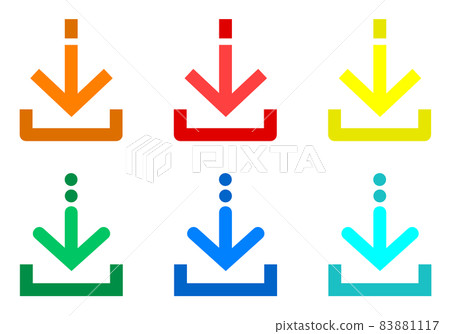 Download down arrow illustration 83881117