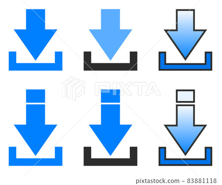 Download down arrow illustration 83881118