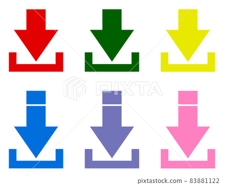 Download down arrow illustration 83881122