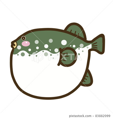 Illustration material Fish_Fugu 83882099