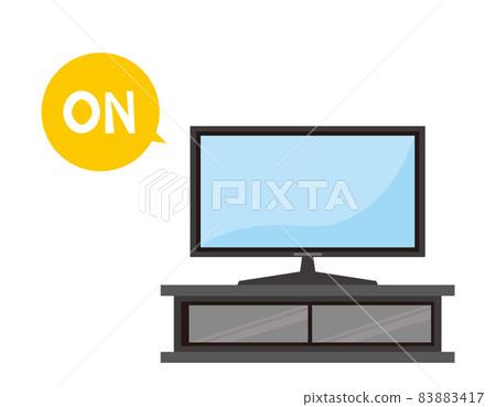 電視矢量圖圖標 83883417