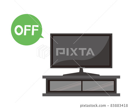 電視矢量圖圖標 83883418