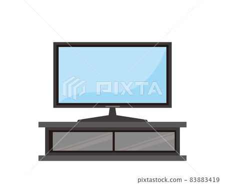 電視矢量圖圖標 83883419