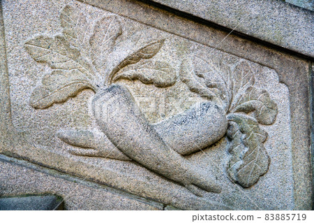 Honryuin, Mt. Machidai, stone steps sculpture, radish 83885719