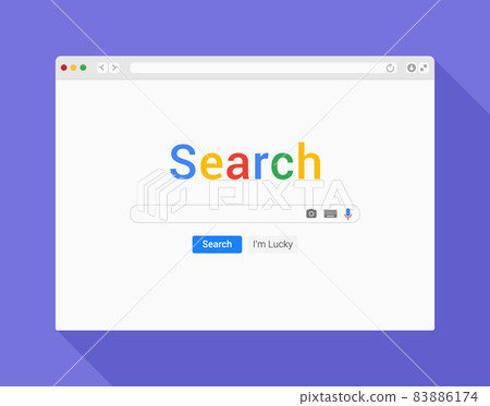 Search bar browser engine internet mockup page. Vector search bar web design window website Search bar browser engine internet mockup page. Vector search bar web design window website 83886174