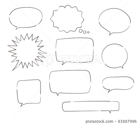 Hand-painted balloon, vector illustration set Hand-painted balloon, vector illustration set 83887996