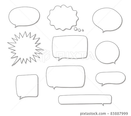 Hand-painted balloon, vector illustration set 83887999