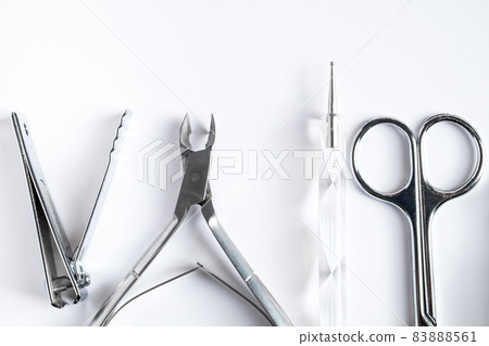 Tools for manicure and nail care on a white background. Tools for manicure and nail care on a white background. 83888561