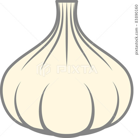 Garlic simple icon 83890160