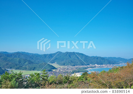 [Landscape of Wakasa Bay from Yasuragi Park] Azuchi, Takahama Town, Oi District, Fukui Prefecture 83890514