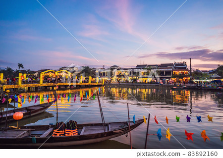 Hoi An ancient town, Vietnam. Vietnam opens to tourists again after quarantine Coronovirus COVID 19 83892160