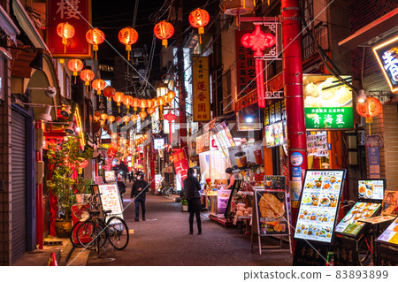 "Kanagawa Prefecture" Yokohama Chinatown · night view "Kanagawa Prefecture" Yokohama Chinatown · night view 83893899