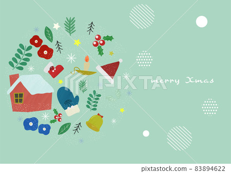 Simple but fashionable Christmas card 4 83894622