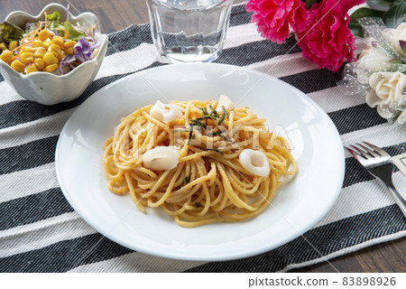 Cod roe and squid pasta Cod roe and squid pasta 83898926
