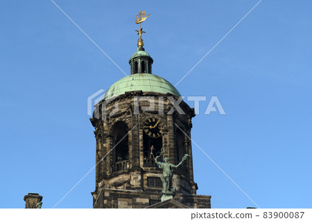 Amsterdam city hall Dam place center building detail 83900087