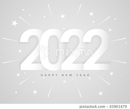 elegant white 2022 new year celebration background 83901879