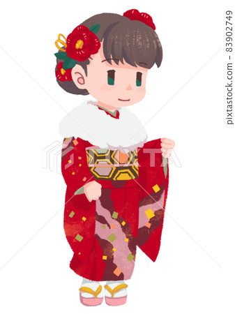 披巾女（朝左） 83902749