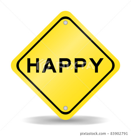 Yellow color transportation sign with word...-插圖素材 [83902791] - PIXTA圖庫