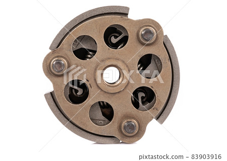 complex metal spare on white background complex metal spare on white background 83903916