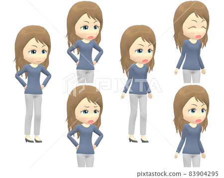 [Angry A] Caucasian female knit wave diagonal 83904295