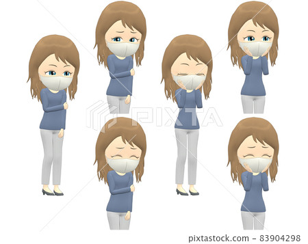 [Shy A] Caucasian female knit wave diagonal 83904298