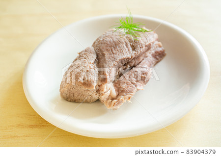 Boiled pork soaked in salted pork 83904379