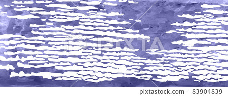 Ukiyo-e style clouds and purple sky 83904839