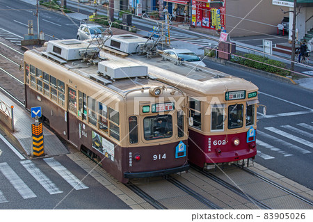廣島電鐵有軌電車 22 600 602 型和 900 914 型 廣島電鐵有軌電車 22 600 602 型和 900 914 型 83905026