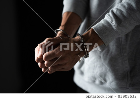 Handcuffs restraint criminal 83905632