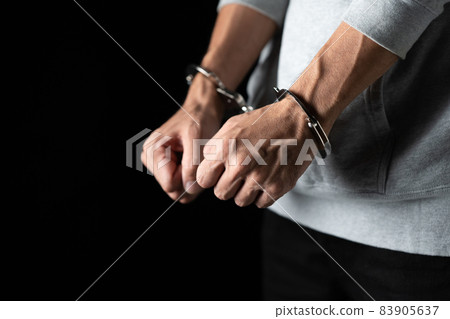 Handcuffs restraint criminal Handcuffs restraint criminal 83905637