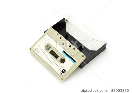 Old cassette tape with case 83905850