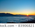 Yatsugatake and the sea of clouds 83906821