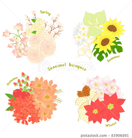 春/夏/秋/冬季節性花束 春/夏/秋/冬季節性花束 83906891